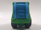 2009 Hasbro Tonka Lil Chuck & Friends Garbage Truck Green and Blue Plastic Toy Car Vehicle