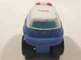 2009 Hasbro Tonka Lil Chuck & Friends Ambulance White and Blue Plastic Toy Car Vehicle