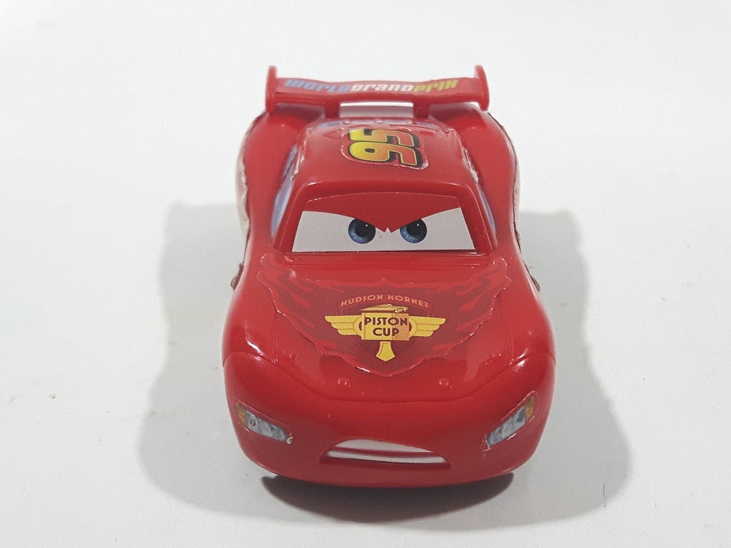 Mattel Disney Pixar Cars Lightning McQueen #95 Red Plastic Die Cast To ...