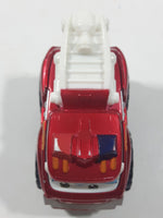 2011 Hasbro Tonka Lil Chuck & Friends Boomer Fire Truck Dark Red Die Cast Toy Car Vehicle