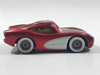 Disney Pixar Cars Lightning McQueen Metallic Red and White Die Cast Toy Car Vehicle