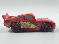 2016 Disney Pixar Cars Lightning McQueen #95 Red Plastic Die Cast Toy Car Vehicle FCV94