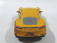 Disney Pixar Cars Yellow 4" Long Die Cast Toy Car Vehicle