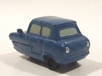 Disney Pixar Sedan 3 Wheels Dark Blue Miniature PVC Hard Rubber Toy Car Vehicle