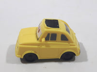 Disney Pixar Fiat Yellow Plastic Toy Car Vehicle