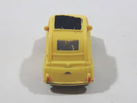 Disney Pixar Fiat Yellow Plastic Toy Car Vehicle