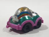 1997 Kinder Surprise Pink Rainbow Girl Chrome and Pink Plastic Miniature Toy Car Vehicle K97 N32