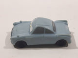 Disney Pixar Cars Light Blue Classic Car Mini PVC Hard Rubber Toy Car Vehicle
