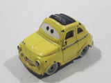 Disney Pixar Cars Fiat 500 Yellow Die Cast Toy Car Vehicle