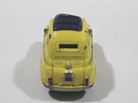 Disney Pixar Cars Fiat 500 Yellow Die Cast Toy Car Vehicle