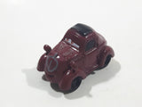 Disney Pixar Maroon Dark Red Brown Miniature PVC Hard Rubber Toy Car Vehicle