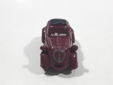 Disney Pixar Maroon Dark Red Brown Miniature PVC Hard Rubber Toy Car Vehicle