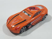 Unknown Brand Super #03 with Eyes Orange Die Cast Toy Sports Car Vehicle