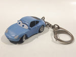 Disney Pixar Cars Porsche 911 Blue PVC Hard Rubber Light Blue Toy Car Vehicle Key Chain