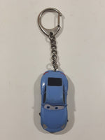 Disney Pixar Cars Porsche 911 Blue PVC Hard Rubber Light Blue Toy Car Vehicle Key Chain