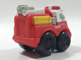 2008 Hasbro Tonka Lil Chuck & Friends Fire Truck Red and White Plastic Toy Car Vehicle
