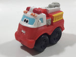 2008 Hasbro Tonka Lil Chuck & Friends Fire Truck Red and White Plastic Toy Car Vehicle