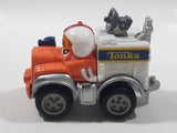 2002 Maisto Hasbro Tonka Lil Chuck & Friends Lil Chuck Orange and White Die Cast Toy Car Vehicle