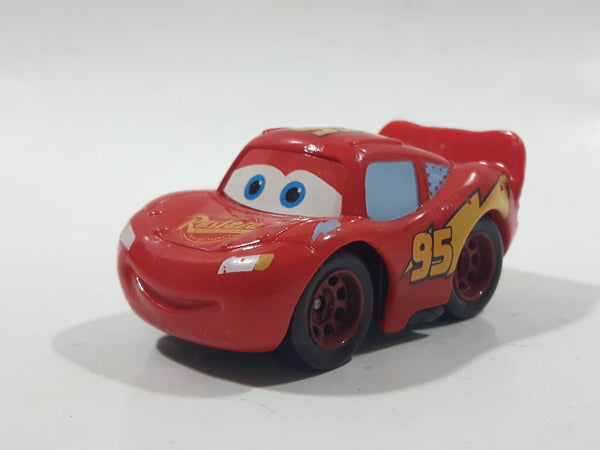 Disney Pixar Cars Lightning McQueen #95 Red Plastic Die Cast Toy Car Vehicle