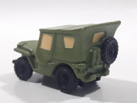 Disney Pixar Jeep Army Green PVC Hard Rubber Die Cast Toy Car Vehicle
