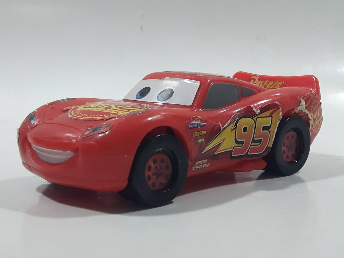 DecoPac Disney Pixar Cars #95 Lightning McQueen Red Plastic Die Cast T ...