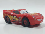 DecoPac Disney Pixar Cars #95 Lightning McQueen Red Plastic Die Cast Toy Car Vehicle