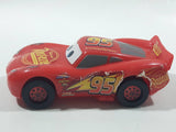 DecoPac Disney Pixar Cars #95 Lightning McQueen Red Plastic Die Cast Toy Car Vehicle