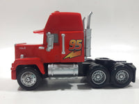 Mattel Disney Pixar Cars Mack Semi Truck #95 Red Plastic Die Cast Toy Car Vehicle