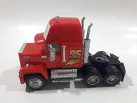 Mattel Disney Pixar Cars Mack Semi Truck #95 Red Plastic Die Cast Toy Car Vehicle