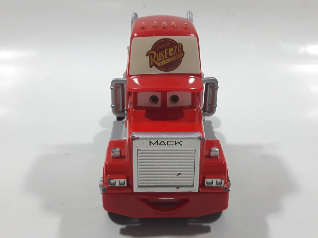 Mattel Disney Pixar Cars Mack Semi Truck #95 Red Plastic Die Cast Toy ...