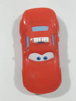 Disney Pixar Cars Taxi Cab Red PVC Hard Rubber Toy Car Vehicle