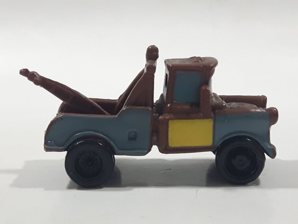 Disney Pixar Cars Tow Mater Brown Tow Truck Mini PVC Hard Rubber Toy C ...