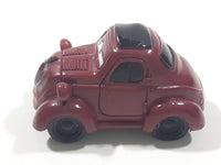 Disney Pixar Maroon Dark Red Brown Miniature PVC Hard Rubber Toy Car Vehicle