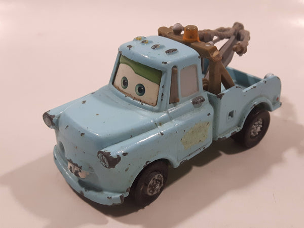 Disney Pixar Cars Tow Mater Light Blue Die Cast Toy Car Vehicle - No Hook - Broken Cable
