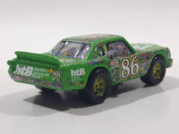 Disney Pixar Cars Chick Hicks HTB Hostile Takeover Bank #86 Green Plastic Die Cast Toy Car Vehicle