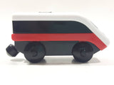 IKEA Magnetic Train Engine Locomotive Red and White 2 1/8" Long Plastic Die Cast Toy Vehicle Made in Sweden 21576