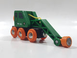 MB - 106 Crane Train Car Green and Orange Wood Magnetic Toy Vehicle