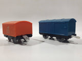 2013 Thomas & Friends Blue and Orange Train Car Plastic Toy Vehicles