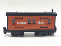 1997 Bandai Thomas & Friends Sodor Mail Brown Train Car Plastic Toy Vehicle Magnetic