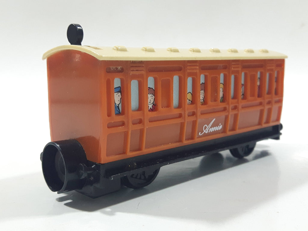 1992 Bandai Thomas & Friends Annie Brown Passenger Train Car Plastic T ...