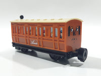 1992 Bandai Thomas & Friends Annie Brown Passenger Train Car Plastic Toy Vehicle Magnetic