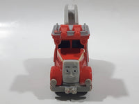 2010 Mattel Thomas & Friends Flynn Ladder Fire Truck Red Orange 4 1/8" Long Magnetic Die Cast Toy Vehicle V7639