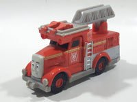 2010 Mattel Thomas & Friends Talking Flynn Ladder Fire Truck Red Orange 4 1/8" Long Magnetic Die Cast Toy Vehicle V8981