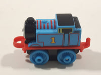2014 Thomas & Friends Minis #1 Thomas Blue 2" Long Plastic Die Cast Toy Vehicle CGM30