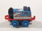 2014 Thomas & Friends Minis #4 Gordon Blue and White 2" Long Plastic Die Cast Toy Vehicle CGM30