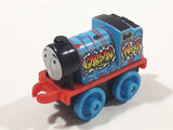 2014 Thomas & Friends Minis #4 Gordon Graffiti Blue 2" Long Plastic Die Cast Toy Vehicle CGM30