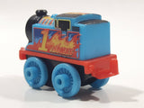 2014 Thomas & Friends Minis #1 Thomas Blue with Flames 2" Long Plastic Die Cast Toy Vehicle CGM30