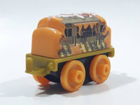 2014 Thomas & Friends Minis D-10 Diesel 10 Dark Yellow and Brown 2" Long Plastic Die Cast Toy Vehicle CGM30