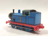 1995 ERTL Britt Allcroft Thomas The Tank Engine & Friends #1 Thomas Blue Train Engine Locomotive Die Cast Toy Vehicle