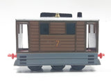 1989 ERTL Britt Allcroft Thomas & Friends #7 Toby Tram Brown Train Car Die Cast Toy Vehicle